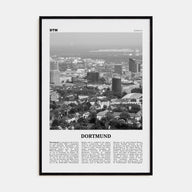 Dortmund Travel B&W Poster