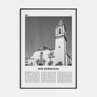 Dos Hermanas Travel B&W Poster