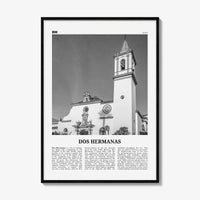 Dos Hermanas Print Black and White, Dos Hermanas Wall Art, Dos Hermanas Poster, Dos Hermanas Photo, Dos Hermanas Décor, Dos Hermanas Map