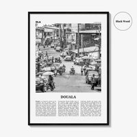 Douala Print Black and White, Douala Wall Art, Douala Poster, Douala Photo, Douala Wall Decor, Cameroon, Duala, Kamerun, Africa
