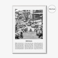 Douala Print Black and White, Douala Wall Art, Douala Poster, Douala Photo, Douala Wall Decor, Cameroon, Duala, Kamerun, Africa