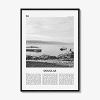 Douglas Print Black and White, Douglas Wall Art, Douglas Poster, Douglas Photo, Douglas Wall Décor, Isle of Man, UK, United Kingdom
