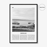 Douglas Print Black and White, Douglas Wall Art, Douglas Poster, Douglas Photo, Douglas Wall Décor, Isle of Man, UK, United Kingdom