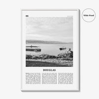Douglas Print Black and White, Douglas Wall Art, Douglas Poster, Douglas Photo, Douglas Wall Décor, Isle of Man, UK, United Kingdom