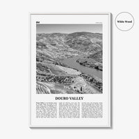 Douro Valley Print Black and White, Douro Valley Wall Art, Douro Valley Poster, Douro Valley Photo, Portugal, Europe