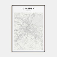 Dresden Map Portrait Poster