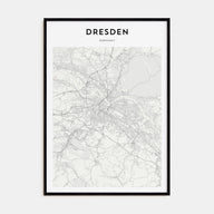 Dresden Map Portrait Poster