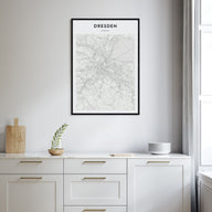 Dresden Map Portrait Poster