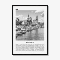 Dresden Print Black and White, Dresden Wall Art, Dresden Poster, Dresden Photo, Dresden Wall Décor, Deutchland, Germany, Saxony