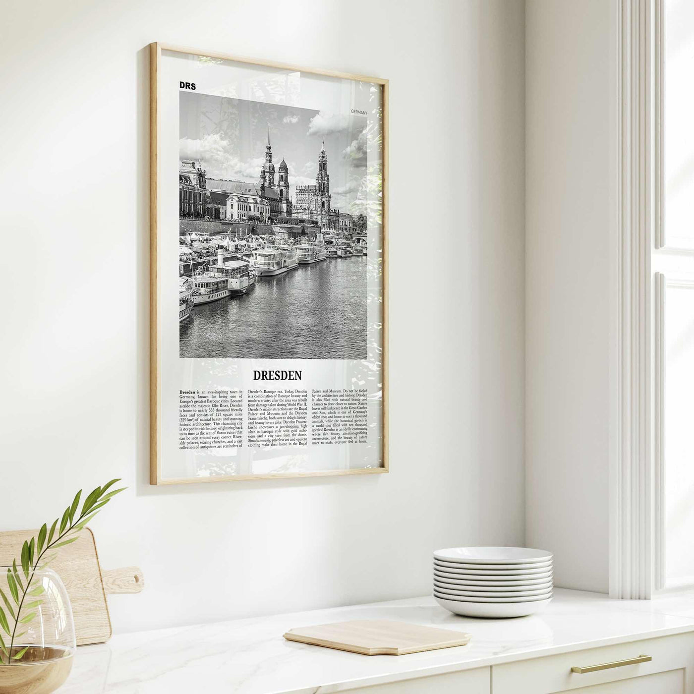 Dresden Print Black and White, Dresden Wall Art, Dresden Poster, Dresden Photo, Dresden Wall Décor, Deutchland, Germany, Saxony