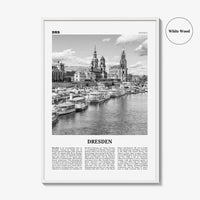 Dresden Print Black and White, Dresden Wall Art, Dresden Poster, Dresden Photo, Dresden Wall Décor, Deutchland, Germany, Saxony