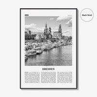 Dresden Print Black and White, Dresden Wall Art, Dresden Poster, Dresden Photo, Dresden Wall Décor, Deutchland, Germany, Saxony