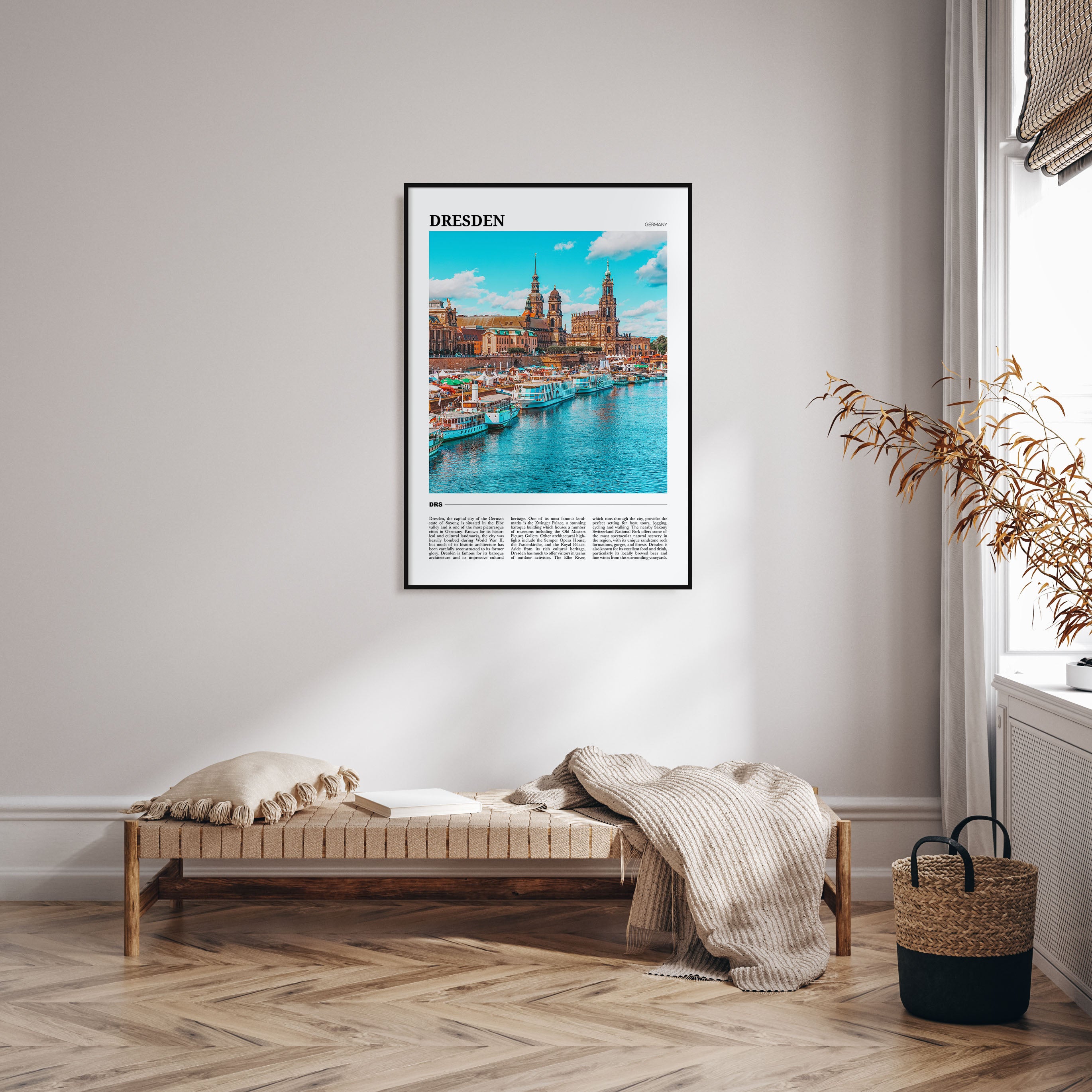 Dresden Travel Color Poster