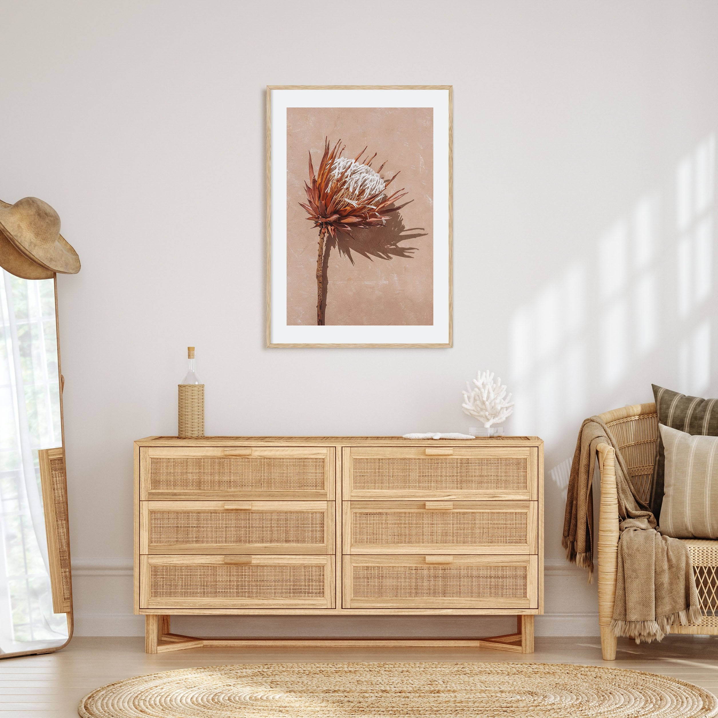 Dried Exotic Flower Photo Color Poster
