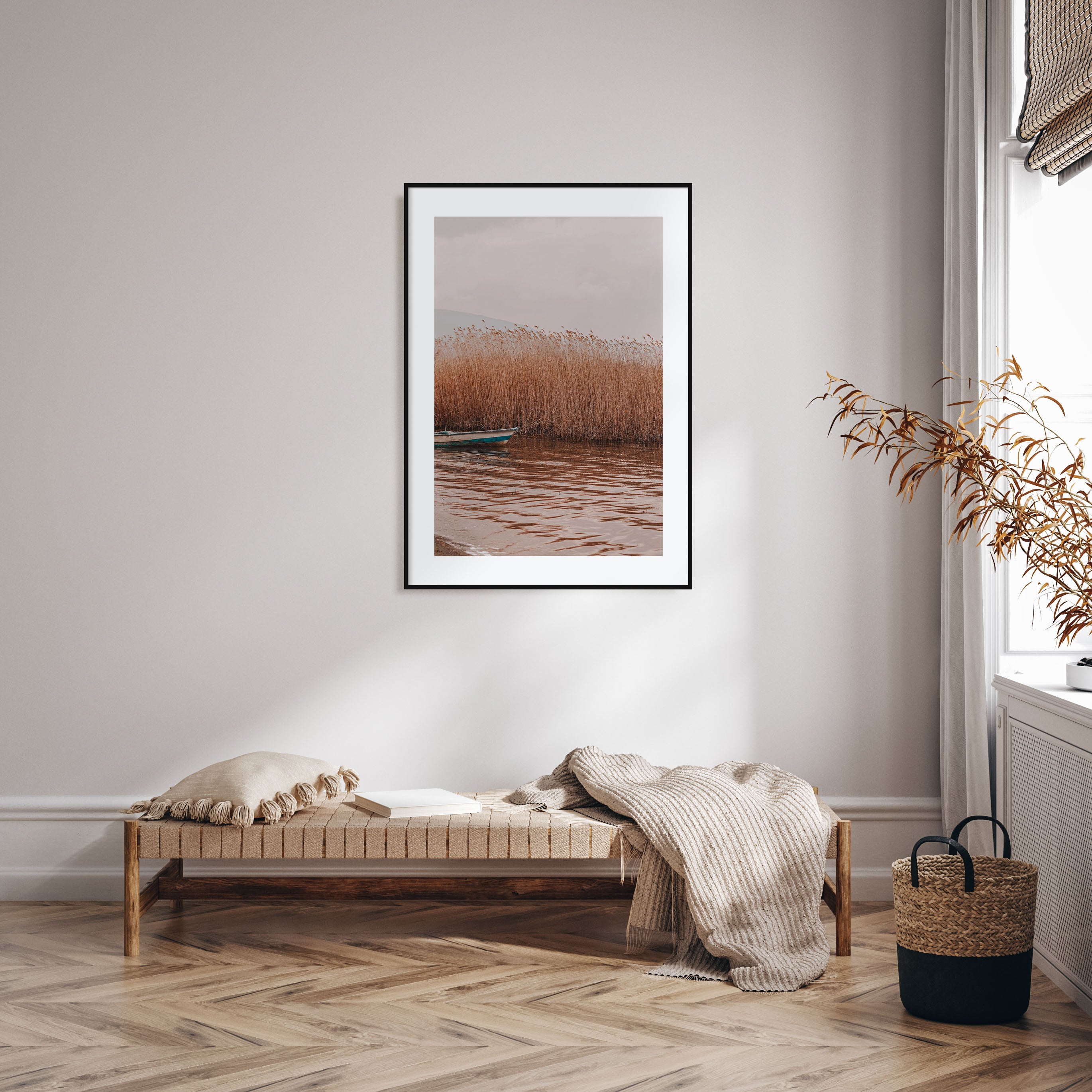 Dry Reed Lake Photo Color Poster