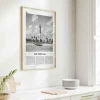 Dry Tortugas National Park Print Black and White, Dry Tortugas Wall Art, Dry Tortugas Poster, Dry Tortugas Photo, Florida, USA
