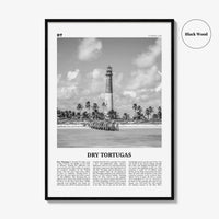 Dry Tortugas National Park Print Black and White, Dry Tortugas Wall Art, Dry Tortugas Poster, Dry Tortugas Photo, Florida, USA