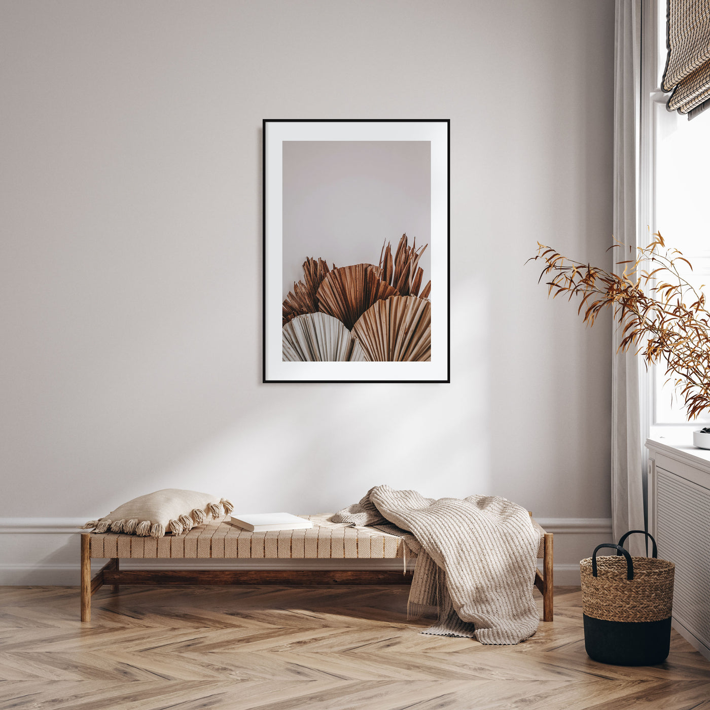 Dry Tropical Palm Leaf Photo Color No 2 Poster