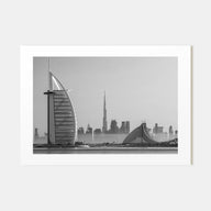 Dubai Landscape B&W Poster