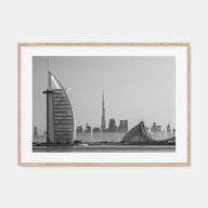 Dubai Landscape B&W Poster