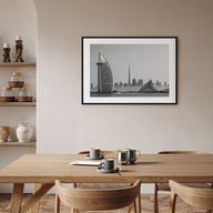 Dubai Landscape B&W Poster