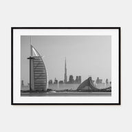 Dubai Landscape B&W Poster