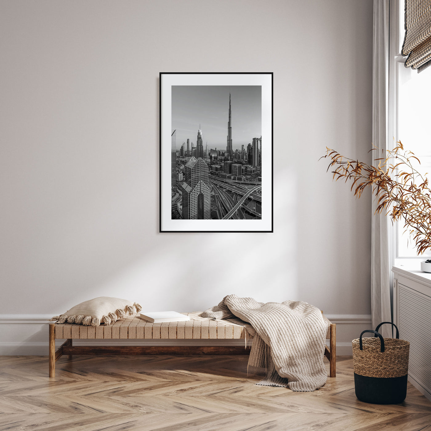 Dubai Photo B&W No 2 Poster