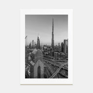 Dubai Photo B&W No 2 Poster