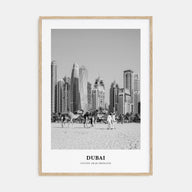 Dubai Portrait B&W No 1 Poster