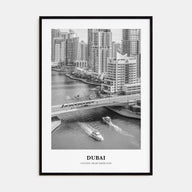 Dubai Portrait B&W No 2 Poster