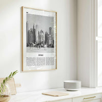 Dubai Print Black and White No 1, Dubai Wall Art, Dubai Poster, Dubai Photo, Dubai Wall Decor, UAE, United Arab Emirates, دبي, Dubay