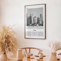 Dubai Print Black and White No 1, Dubai Wall Art, Dubai Poster, Dubai Photo, Dubai Wall Decor, UAE, United Arab Emirates, دبي, Dubay