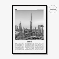 Dubai Print Black and White No 2, Dubai Wall Art, Dubai Poster, Dubai Photo, Dubai Wall Decor, UAE, United Arab Emirates, دبي, Dubay