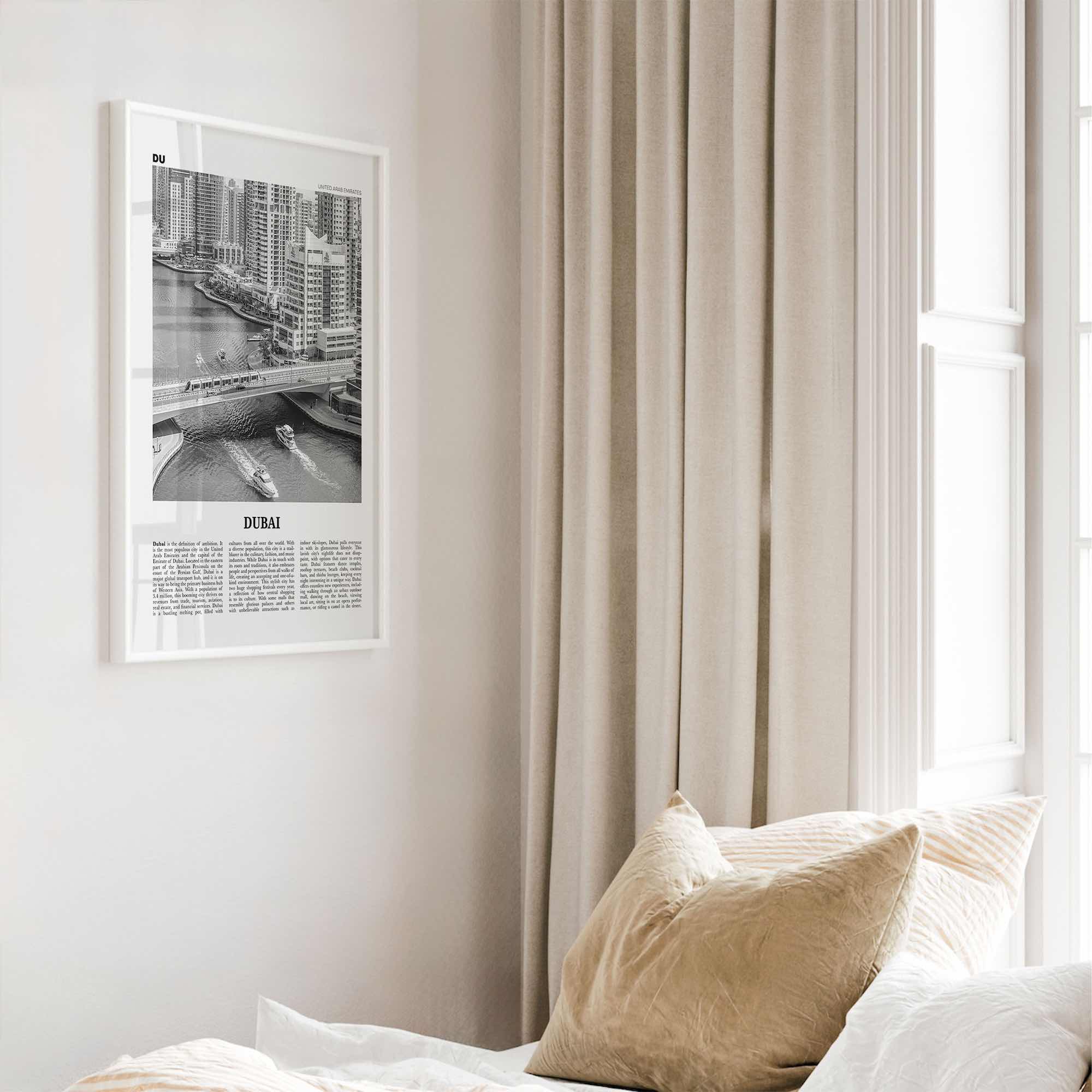 Dubai Print Black and White No 3, Dubai Wall Art, Dubai Poster, Dubai Photo, Dubai Wall Decor, UAE, United Arab Emirates, دبي, Dubay