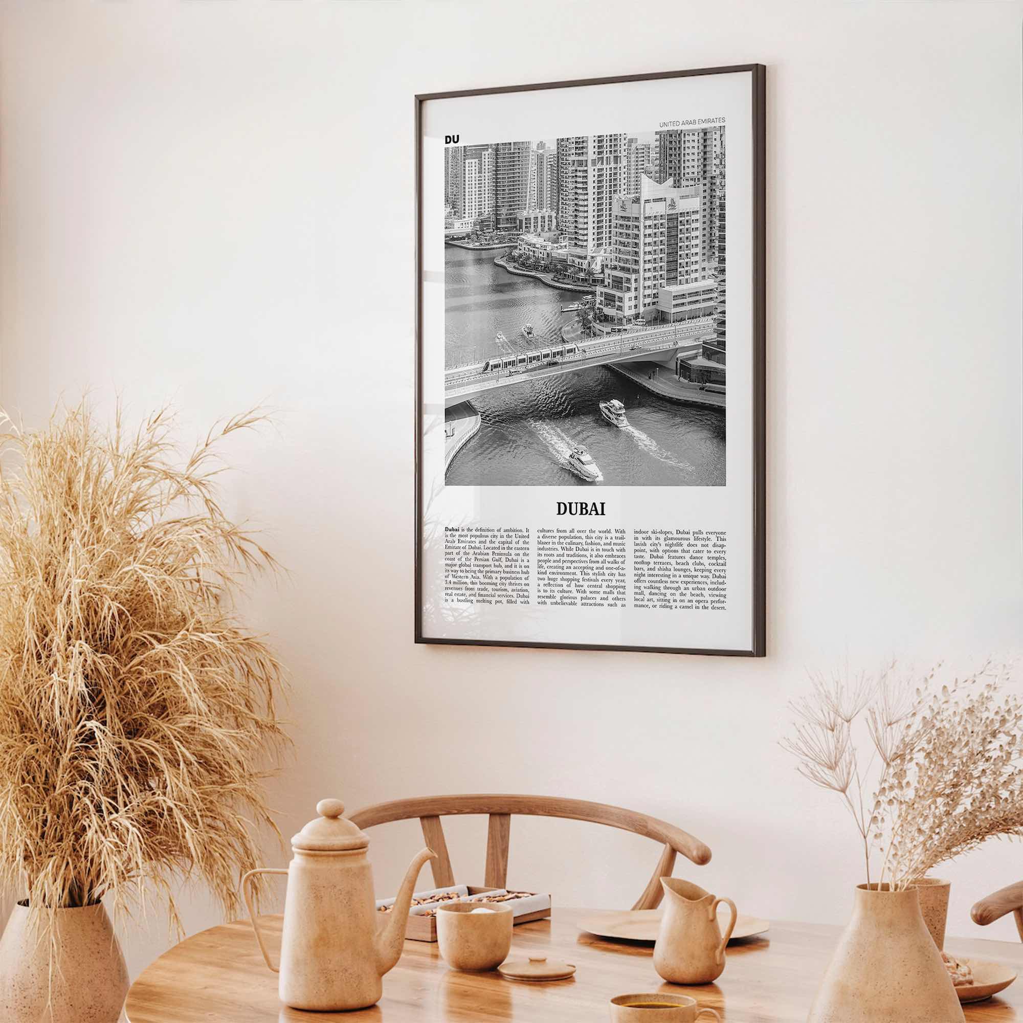 Dubai Print Black and White No 3, Dubai Wall Art, Dubai Poster, Dubai Photo, Dubai Wall Decor, UAE, United Arab Emirates, دبي, Dubay