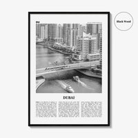 Dubai Print Black and White No 3, Dubai Wall Art, Dubai Poster, Dubai Photo, Dubai Wall Decor, UAE, United Arab Emirates, دبي, Dubay