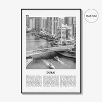 Dubai Print Black and White No 3, Dubai Wall Art, Dubai Poster, Dubai Photo, Dubai Wall Decor, UAE, United Arab Emirates, دبي, Dubay
