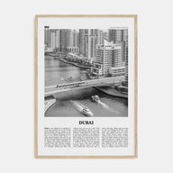 Dubai Travel B&W No 3 Poster
