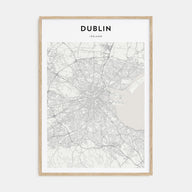 Dublin Map Portrait Poster