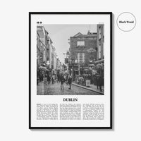 Dublin Print Black and White No 1, Dublin Wall Art, Dublin Poster, Dublin Photo, Dublin Wall Decor, City Art Print, Ireland, Leinster
