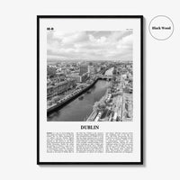 Dublin Print Black and White No 2, Dublin Wall Art, Dublin Poster, Dublin Photo, Dublin Wall Decor, City Art Print, Ireland, Leinster