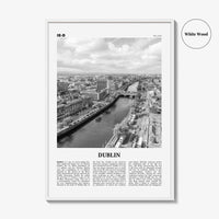 Dublin Print Black and White No 2, Dublin Wall Art, Dublin Poster, Dublin Photo, Dublin Wall Decor, City Art Print, Ireland, Leinster
