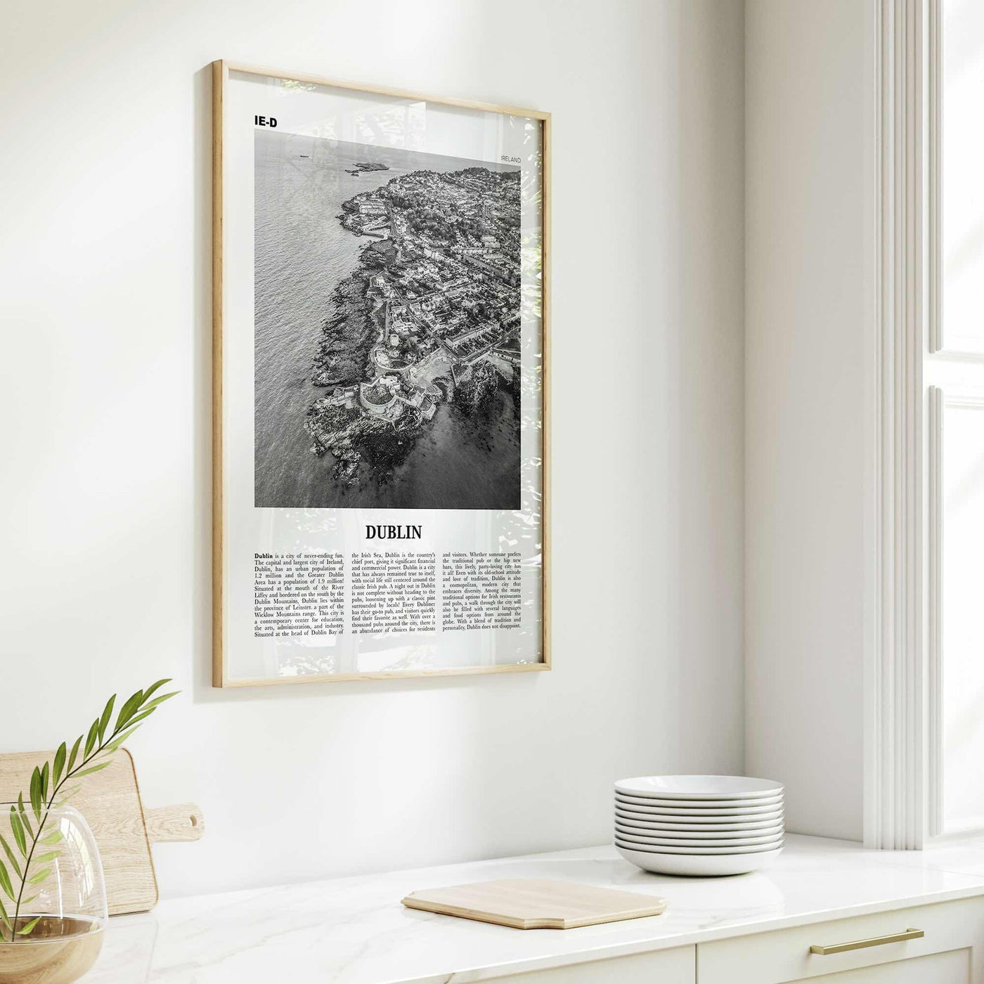 Dublin Print Black and White No 3, Dublin Wall Art, Dublin Poster, Dublin Photo, Dublin Wall Decor, City Art Print, Ireland, Leinster