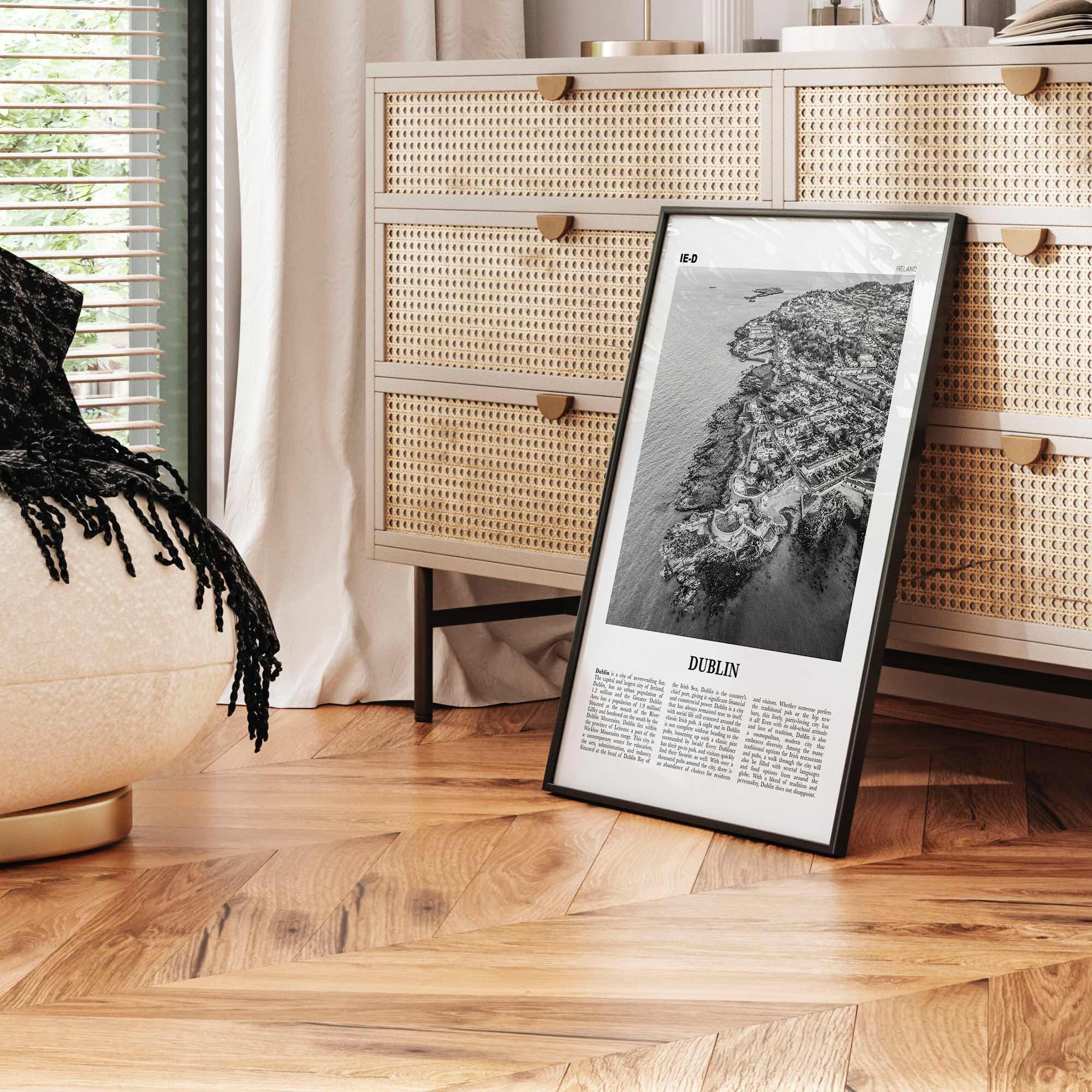 Dublin Print Black and White No 3, Dublin Wall Art, Dublin Poster, Dublin Photo, Dublin Wall Decor, City Art Print, Ireland, Leinster