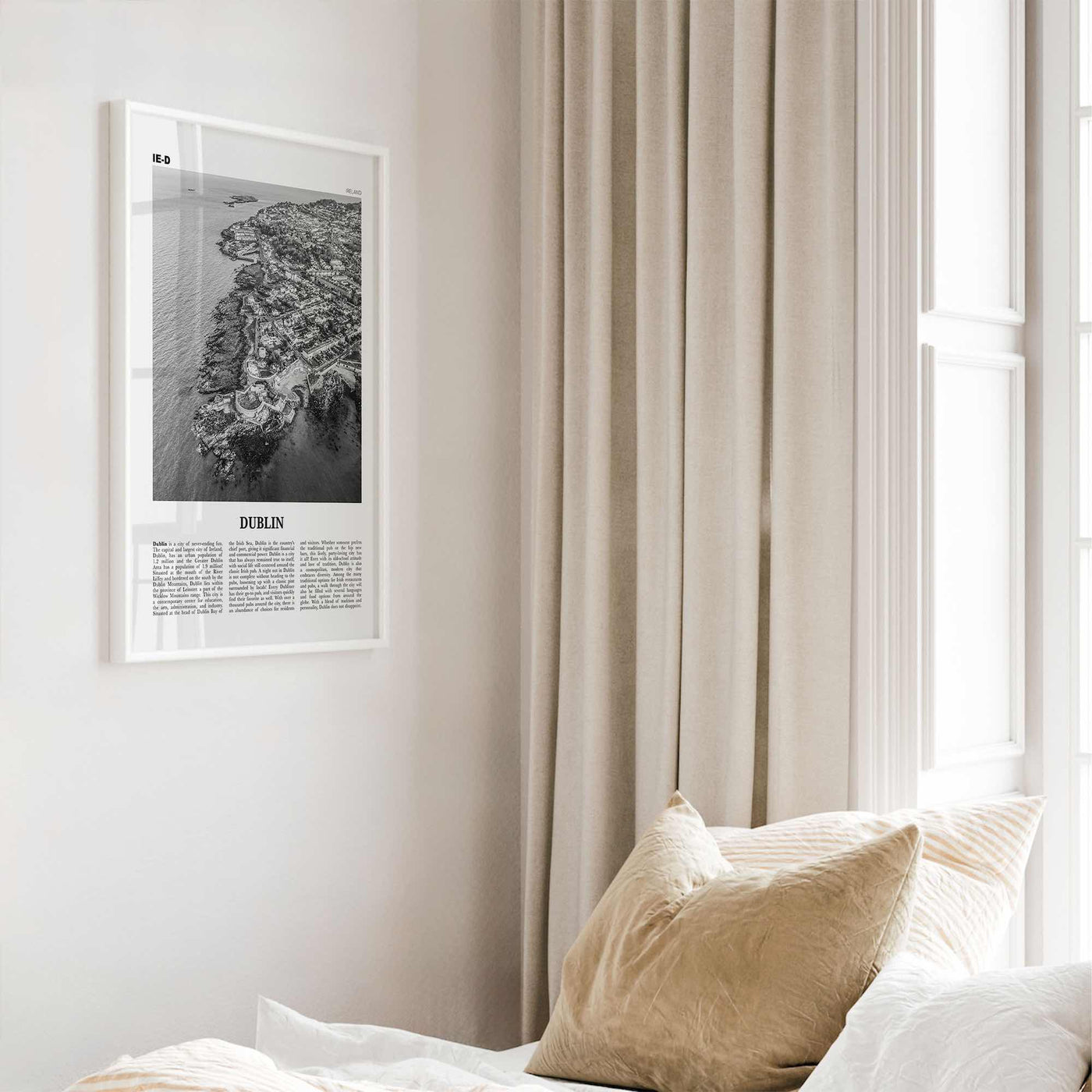 Dublin Print Black and White No 3, Dublin Wall Art, Dublin Poster, Dublin Photo, Dublin Wall Decor, City Art Print, Ireland, Leinster