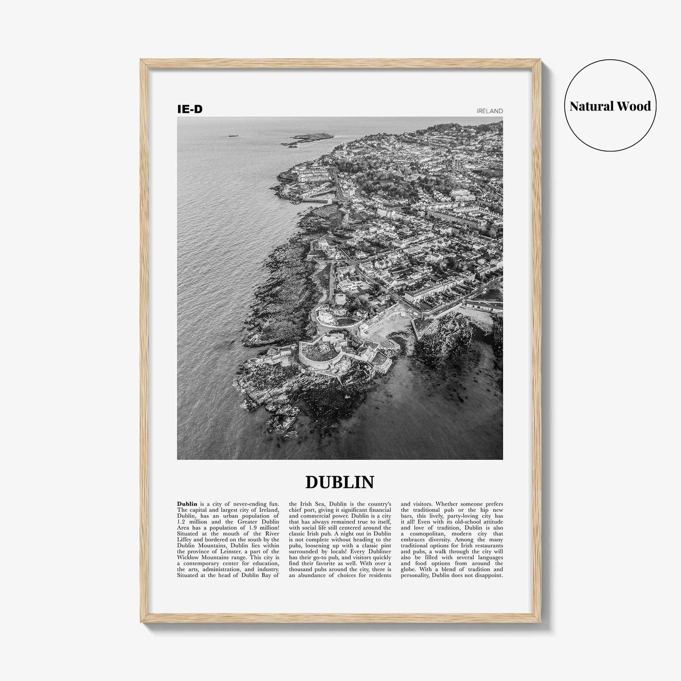 Dublin Print Black and White No 3, Dublin Wall Art, Dublin Poster, Dublin Photo, Dublin Wall Decor, City Art Print, Ireland, Leinster