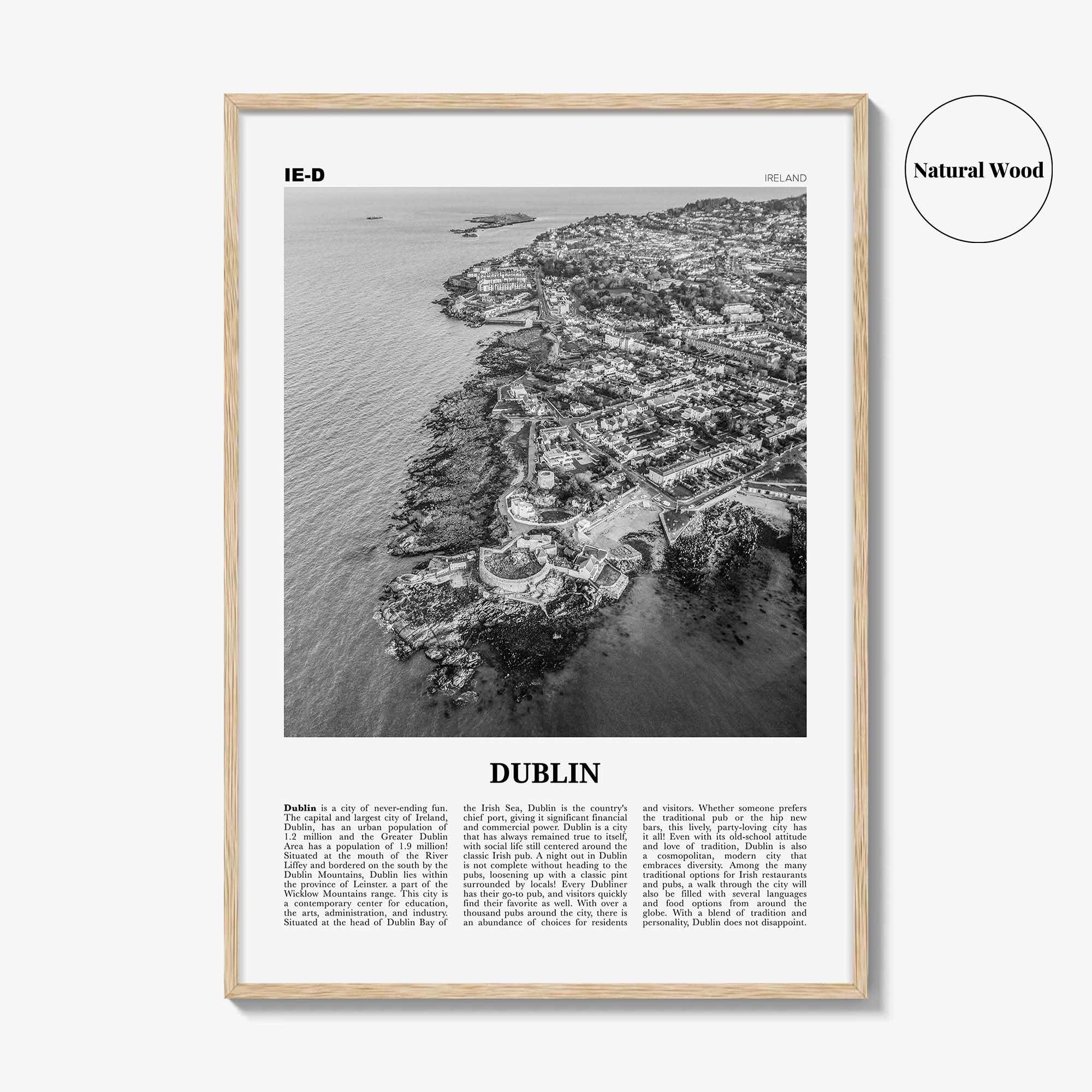 Dublin Print Black and White No 3, Dublin Wall Art, Dublin Poster, Dublin Photo, Dublin Wall Decor, City Art Print, Ireland, Leinster