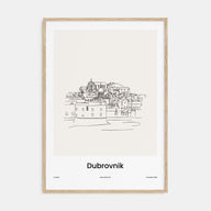 Dubrovnik Drawn Poster