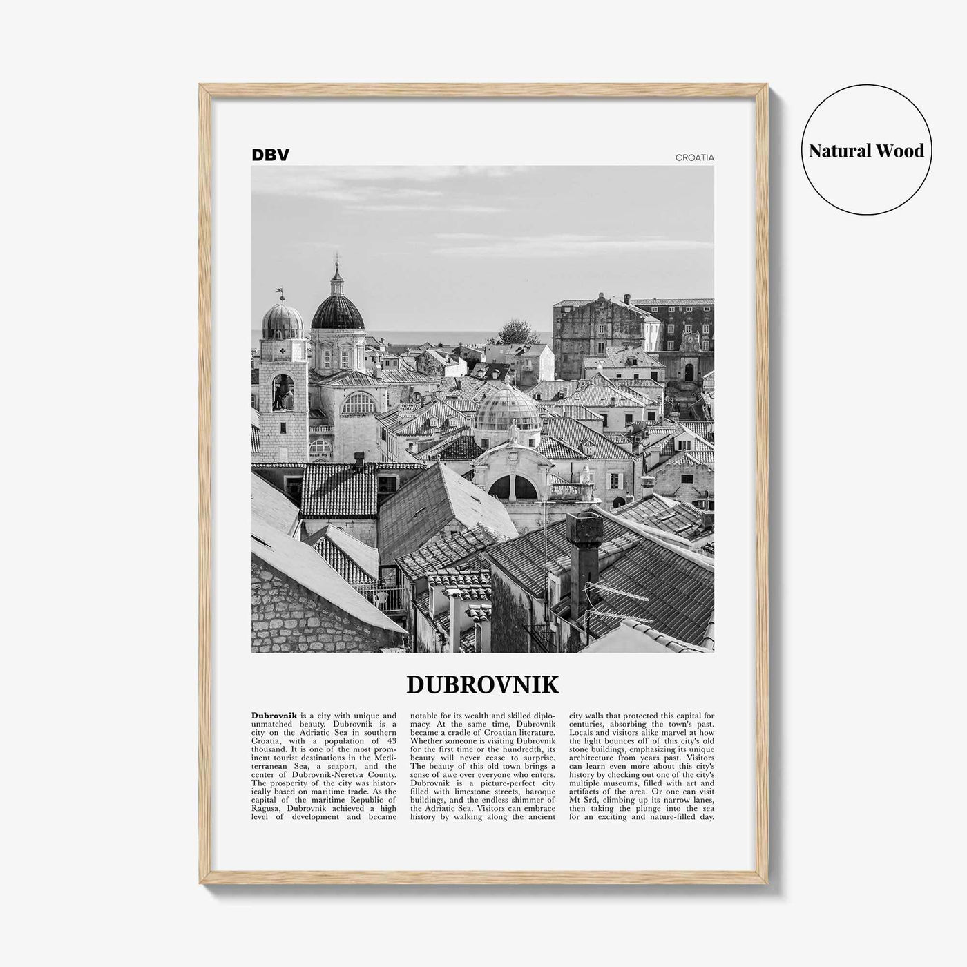 Dubrovnik Print Black and White, Dubrovnik Wall Art, Dubrovnik Poster, Dubrovnik Photo, Hrvatska, Croatia, Dubrovnik-Neretva, Europe