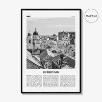 Dubrovnik Print Black and White, Dubrovnik Wall Art, Dubrovnik Poster, Dubrovnik Photo, Hrvatska, Croatia, Dubrovnik-Neretva, Europe